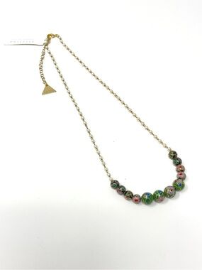 New Anthropologie x Serefina Cloisonné Bead Necklace